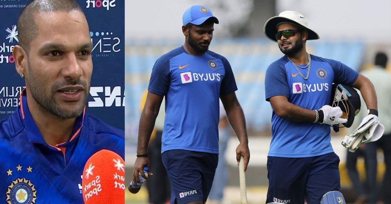 Shikhar Dhawan on Rishabh Pant and Sanju Samson