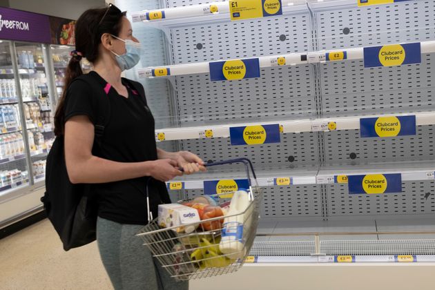 Food shortages in supermarkets have been prompted by the pandemic