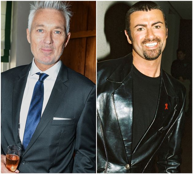 (L-R) Martin Kemp and George Michael