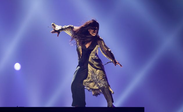Loreen on stage in Baku