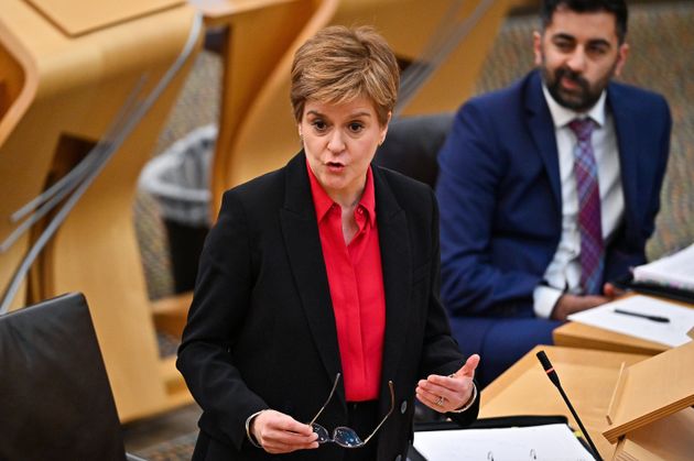 Nicola Sturgeon also hit out at a lack of funding from the UK government to help businesses cope with new restrictions.