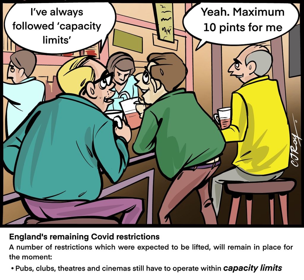 Lockdown capacity cartoon