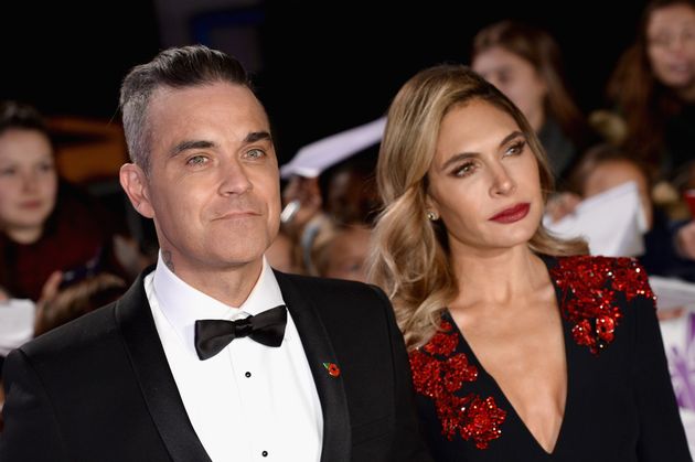 Robbie Williams and Ayda Field 