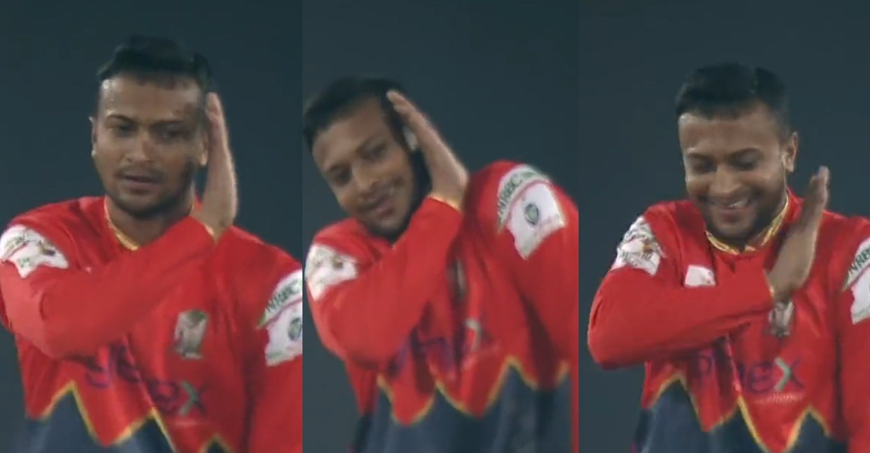 Shakib Al Hasan mimics Allu Arjun's move from Pushpa