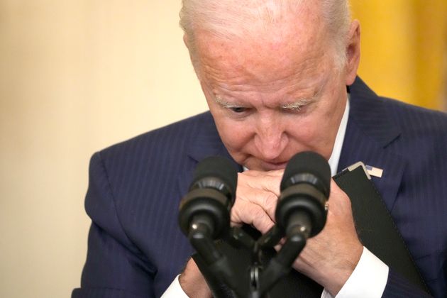 <strong>Joe Biden delivers remarks about Afghanistan from the White House.</strong>