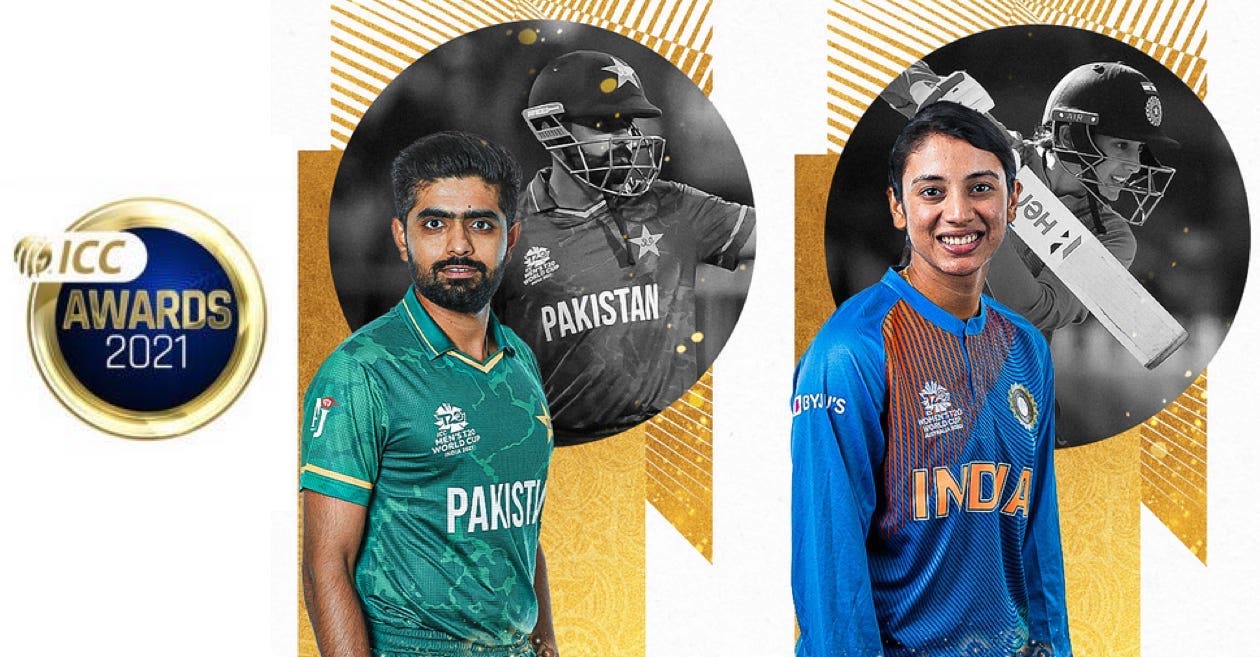 ICC Awards 2021, Babar Azam, Smriti Mandhana