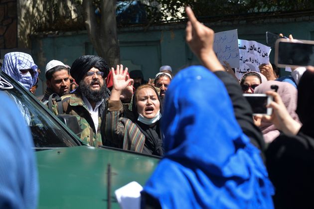 Crowds of Afghans were fighting back against Pakistan after Panjshir alleged fell