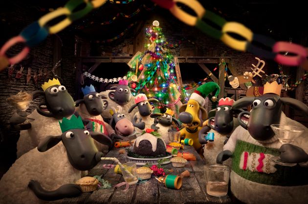 Shaun the Sheep in back in The Flight Before Christmas