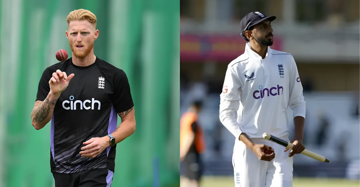 Ben Stokes and Shoaib Bashir