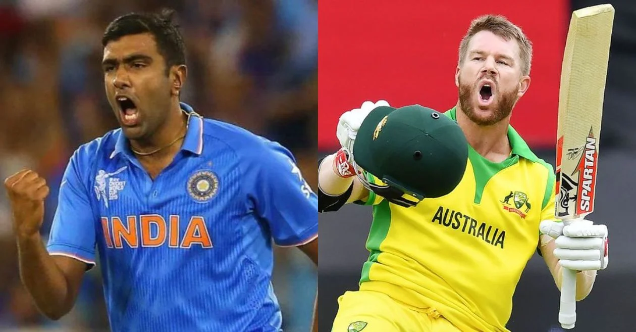 Ravichandran Ashwin and David Warner