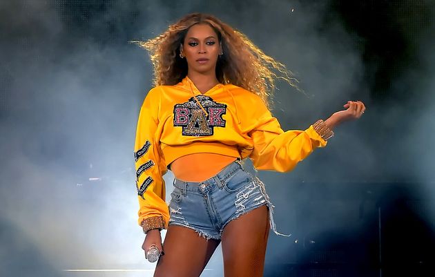 Beyoncé performing at Coachella in 2018