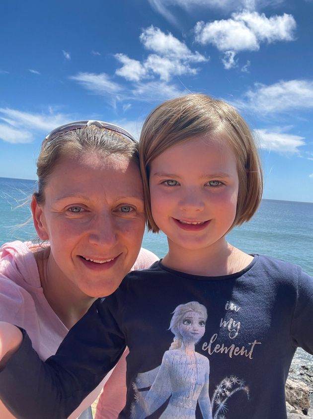 Josie Perry and her daughter. 