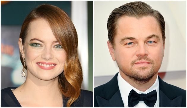 Emma Stone and Leonardo DiCaprio