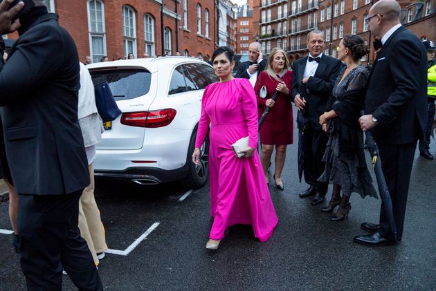 Home Secretary Priti Patel arrives for the 