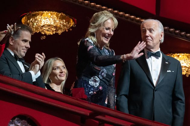 President Joe Biden and first lady Jill Biden with son Hunter Biden and Melissa Cohen at the Kennedy Center Honors.