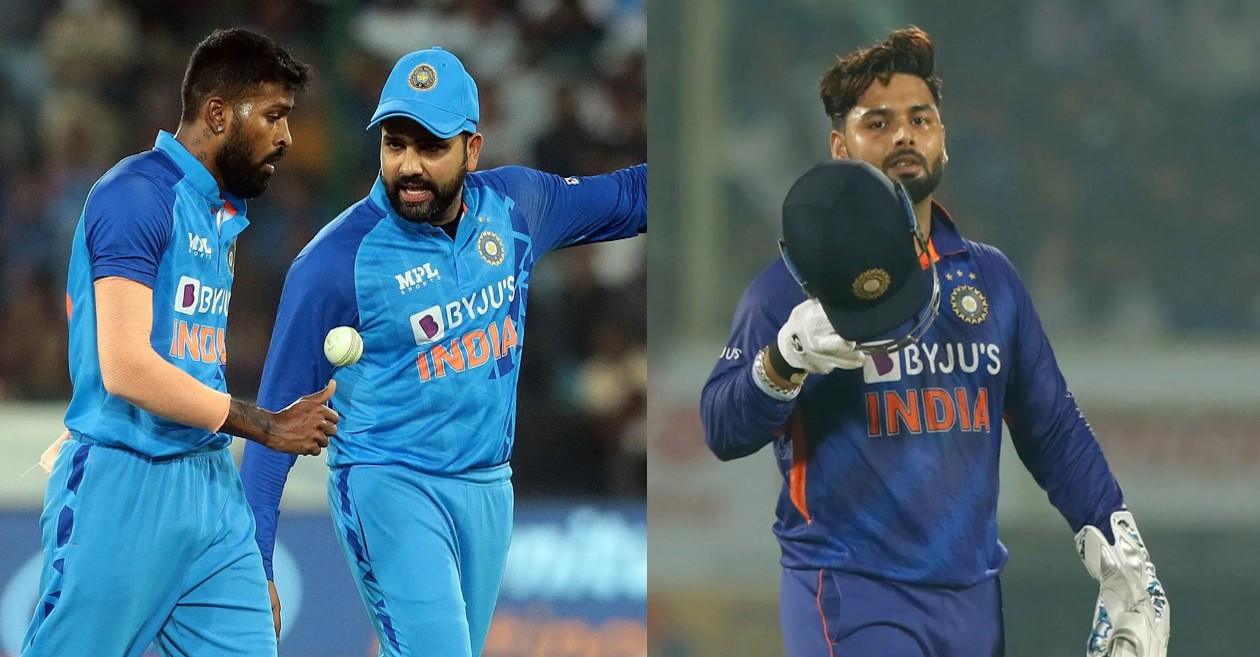 Hardik Pandya, Rohit Sharma, Rishabh Pant - Team India