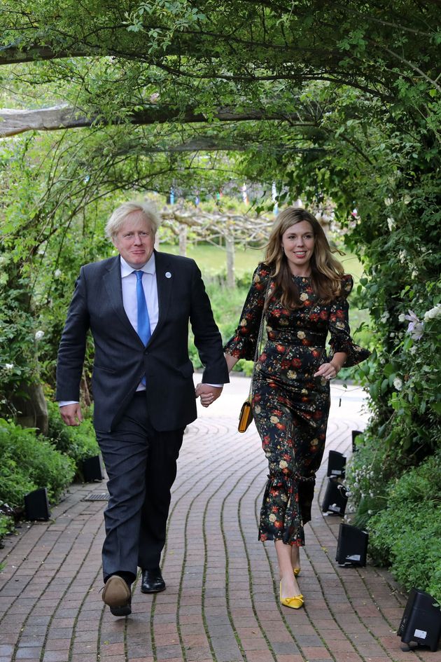 Prime Minister Boris Johnson and Carrie Johnson 