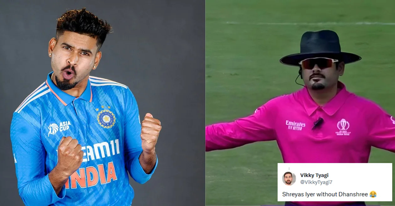 Shreyas Iyer's lookalike umpire