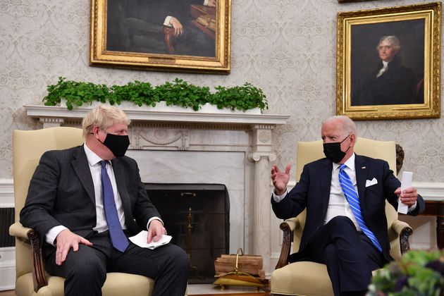 Biden with Johnson in the Oval Office