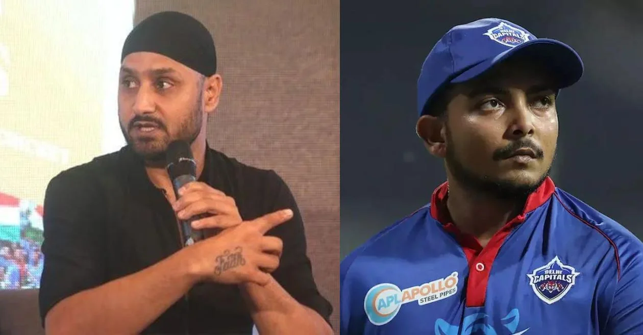 Harbhajan Singh and Prithvi Shaw