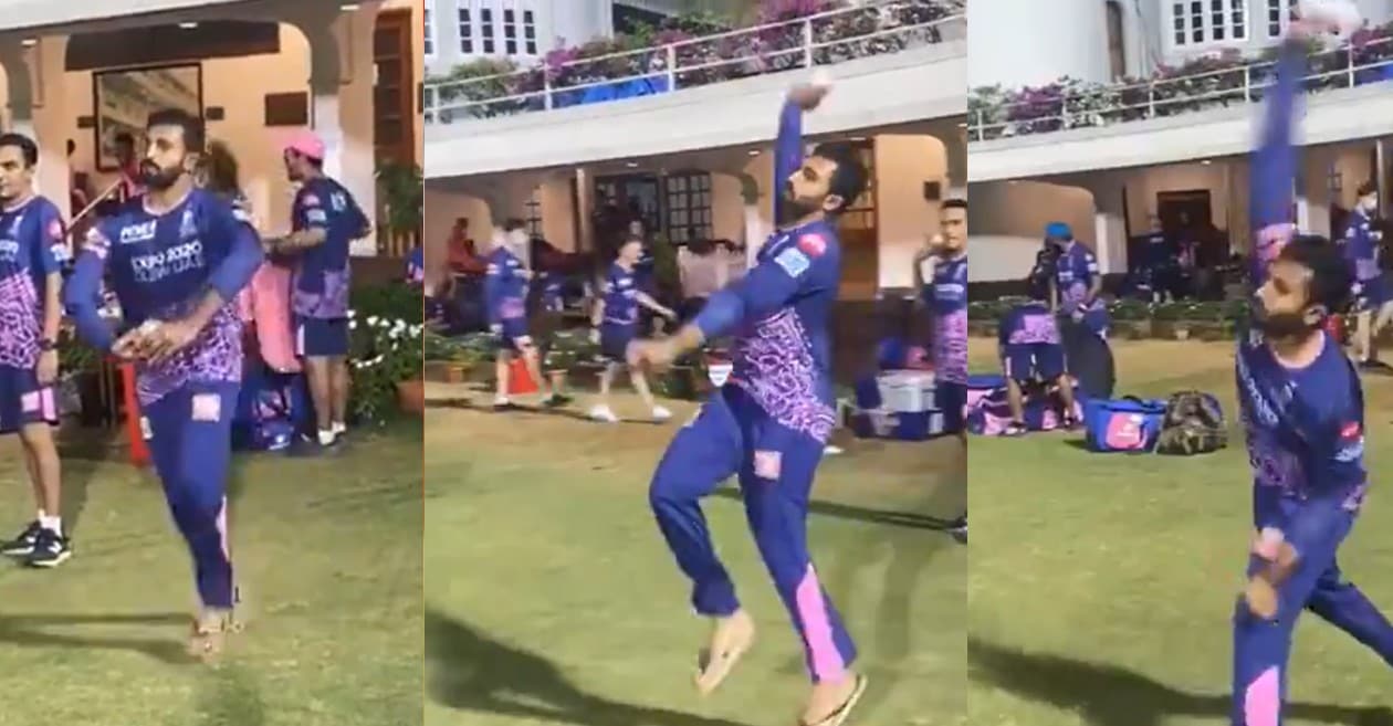 Shreyas Gopal imitates Jasprit Bumrah