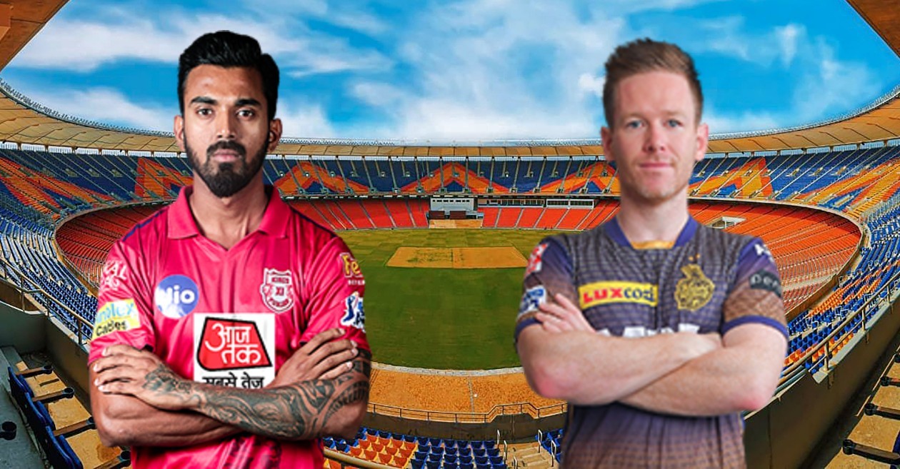 KL Rahul and Eoin Morgan