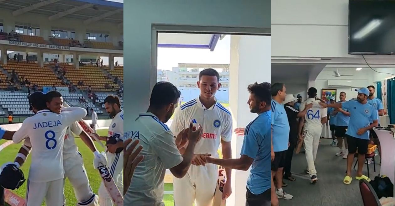 Yashasvi Jaiswal welcomed in the dressing room