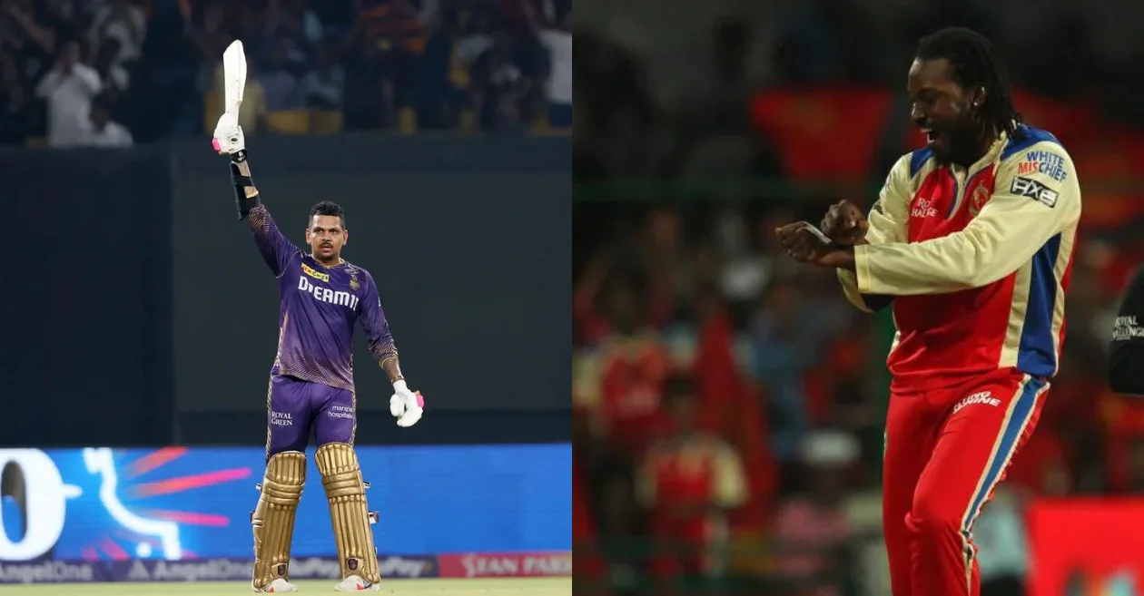 Sunil Narine and Chris Gayle