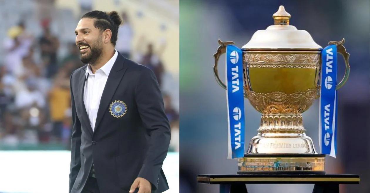 Yuvraj Singh and IPL Trophy