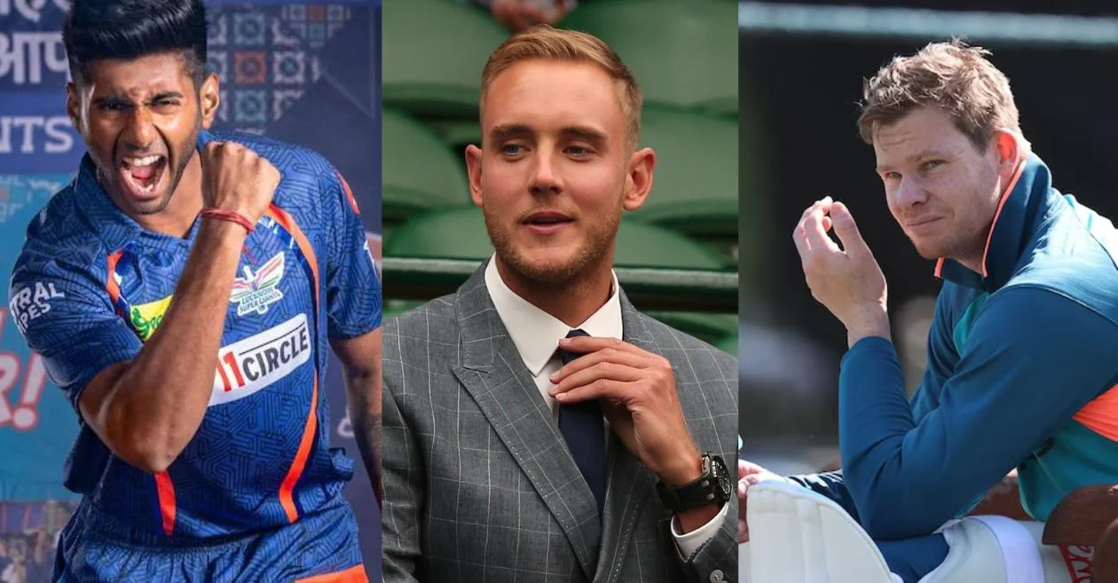 Mayank Yadav, Stuart Broad and Steve Smith