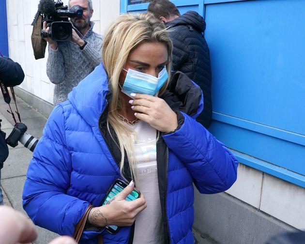 Katie Price arriving in court last month