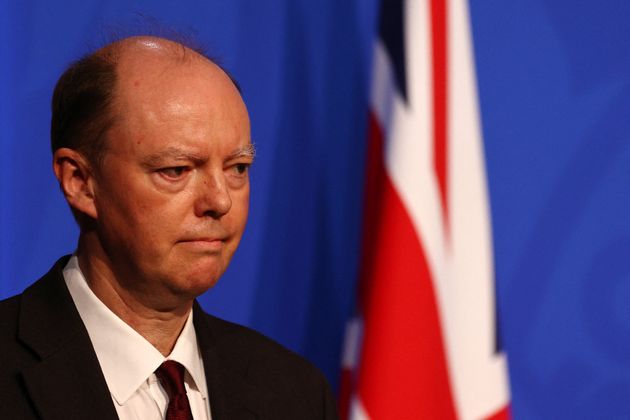 <strong>Chief medical Officer for England Chris Whitty attends a press conference in Downing Street.</strong>