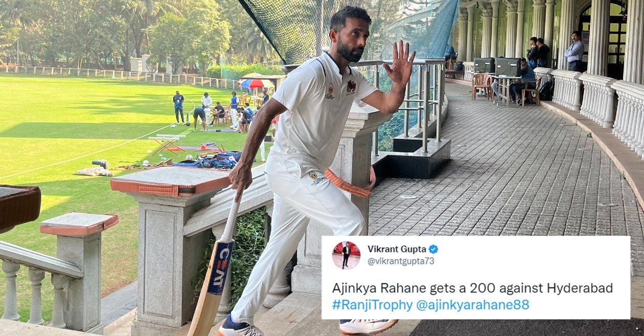 Ajinkya Rahane smashed a double ton in Ranji Trophy