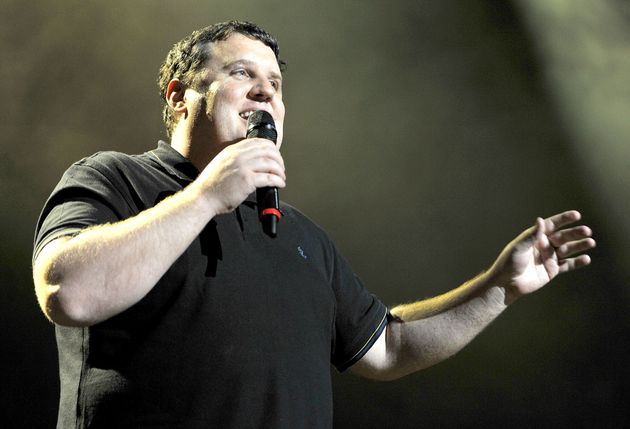 Peter Kay on stage at the Apollo in 2012