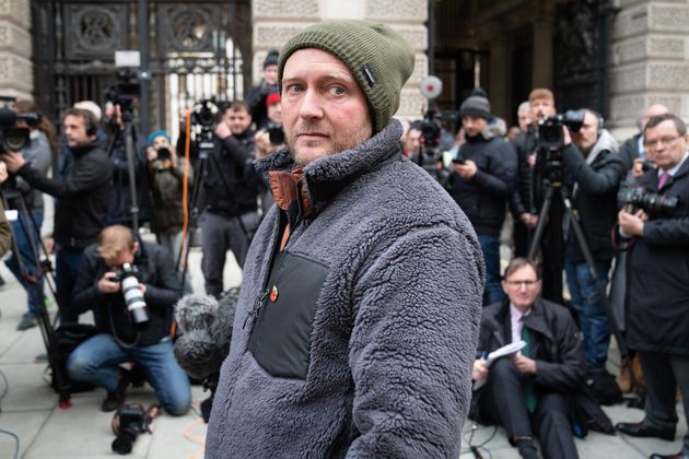 <strong>Richard Ratcliffe, the husband of Iranian detainee Nazanin Zaghari-Ratcliffe, speaks to the media outside the the Foreign, Commonwealth and Development Office following a meeting with minister James Cleverly.</strong>