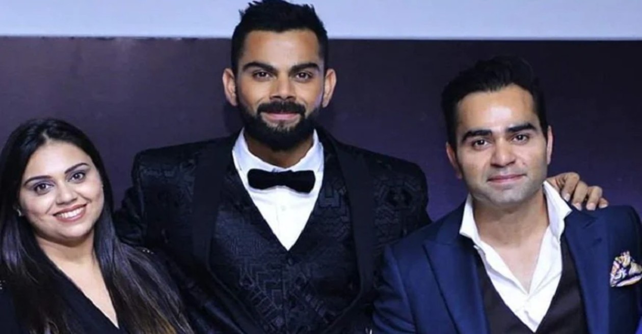 Virat Kohli with his siblings- Bhawana and Vikash