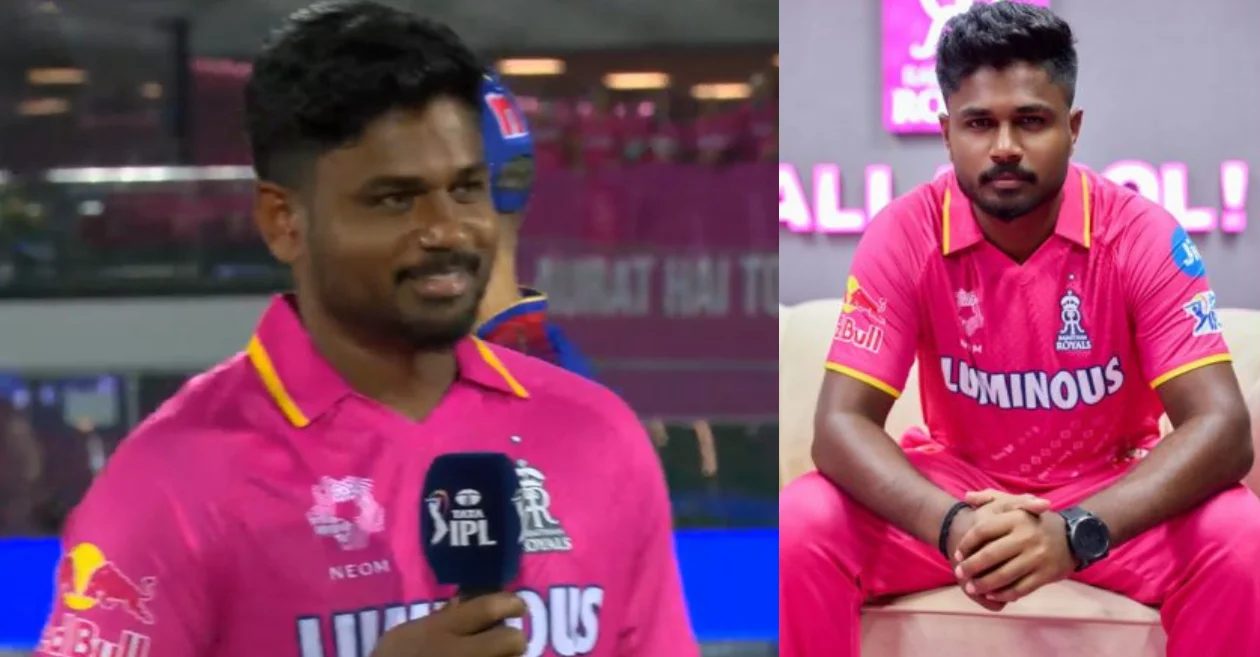 Sanju Samson in pink jersey