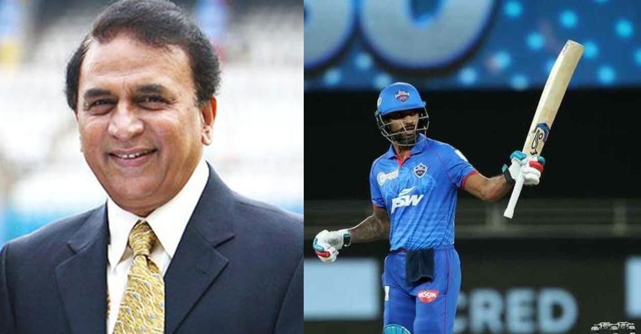 Sunil Gavaskar and Shikhar Dhawan