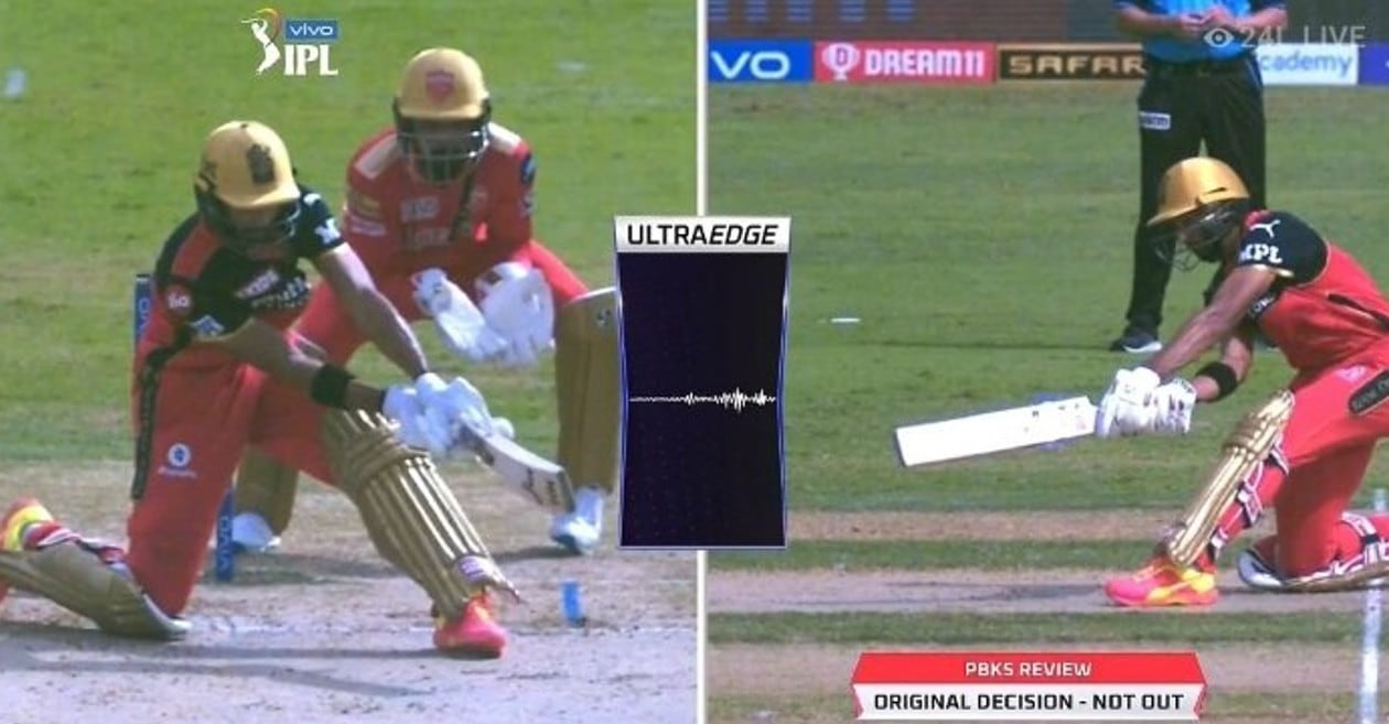 Third umpire gives Devdutt Padikkal not out despite spike on ultra edge