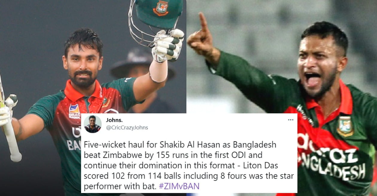 Bangladesh beat Zimbabwe in 1st ODI