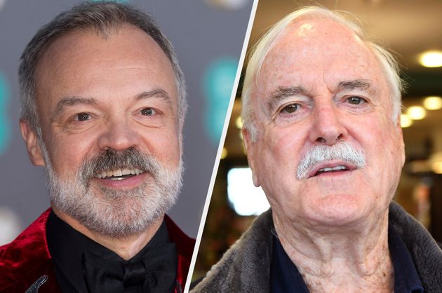 (L-R) Graham Norton and John Cleese