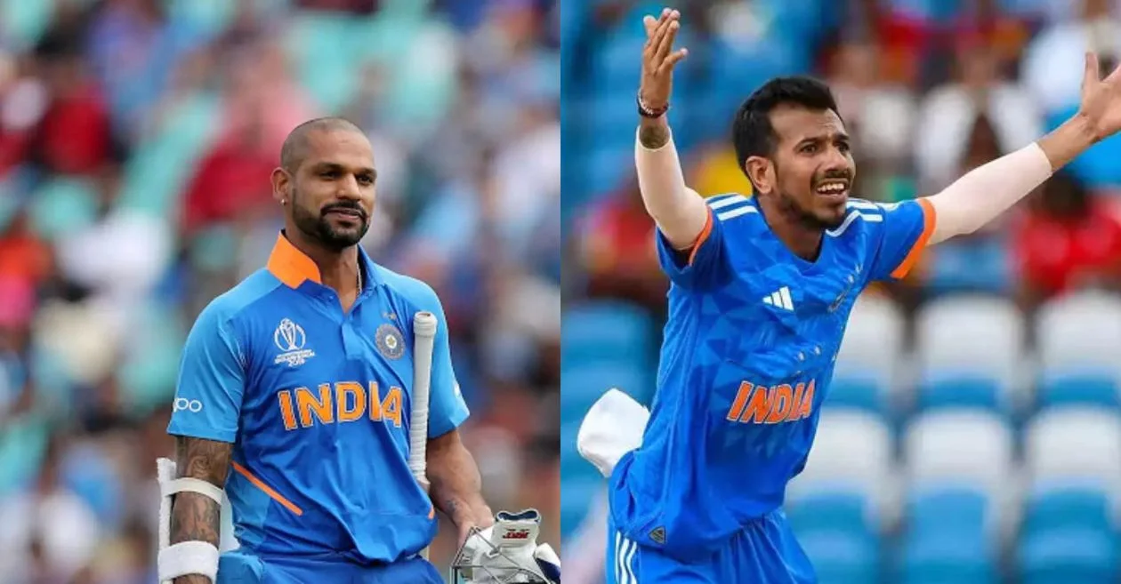 Shikhar Dhawan and Yuzvendra Chahal