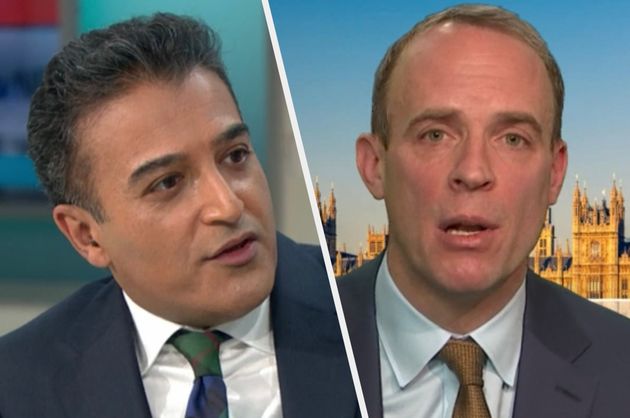 Adil Ray and Dominic Raab