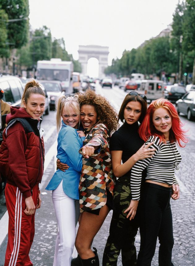 The Spice Girls pictured in Paris back in 1996