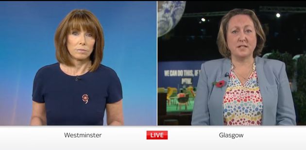 Kay Burley and international trade secretary Anne-Marie Trevelyan