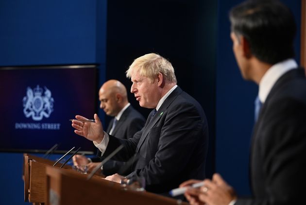 <strong>Johnson, Sunak and Javid.</strong>