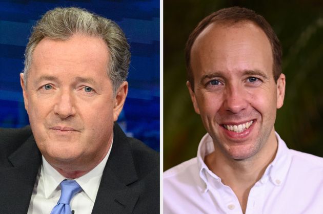 Piers Morgan and Matt Hancock