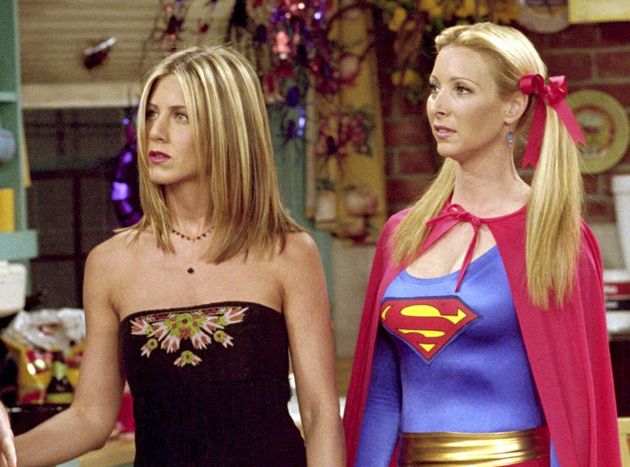 Lisa with Jennifer Aniston as Rachel Green 