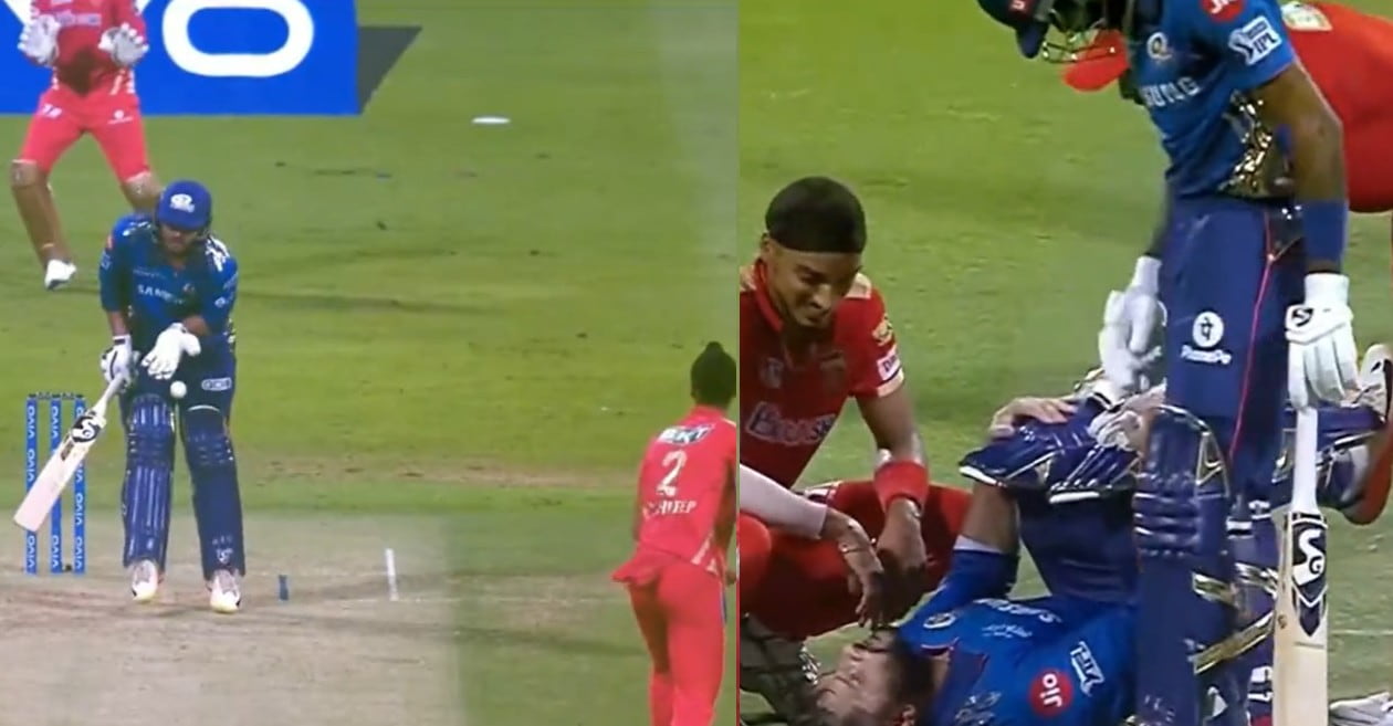 Arshdeep Singh hit Sourabh Tiwary on the box