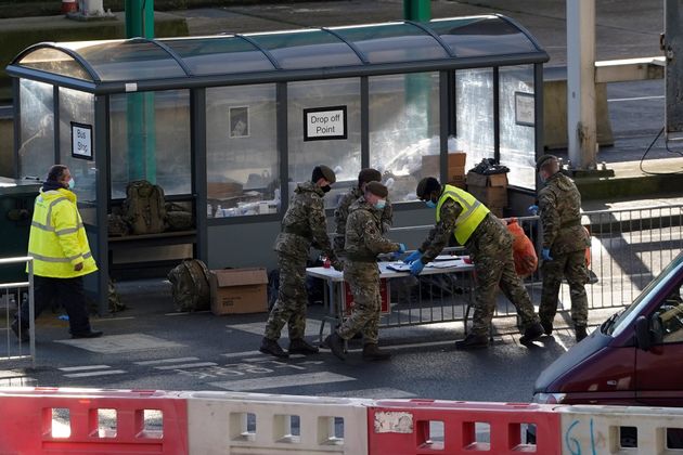 British Army officers helped out back in December, with NHS & Test and Trace COVID-19 testers at the Port of Dover